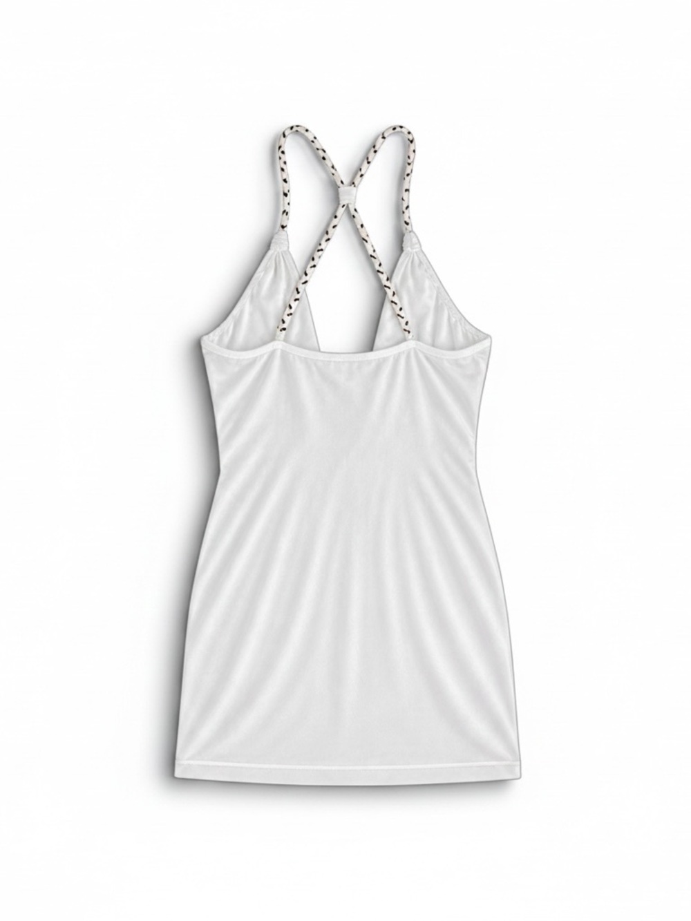 Vintage Sky White Braided-Trim V-Neck Cami - Picture 4 of 6